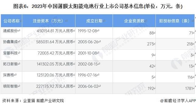 【全网最全】2024年薄膜太阳能电池行业上市公司全方位对比(附业务布局汇总、业绩对比、业务规划等)(图2) 【全网最全】2024年薄膜太阳能电池行业上市公司全方位对比(附业务布局汇总、业绩对比、业务规划等)(图2)